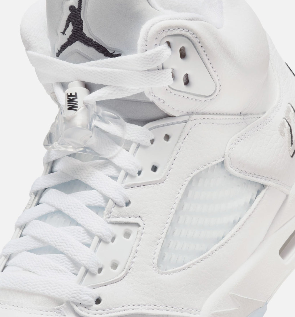 Air Jordan 5 Retro OG White Metallic Men's Shoes - White/Metallic Silver/Black