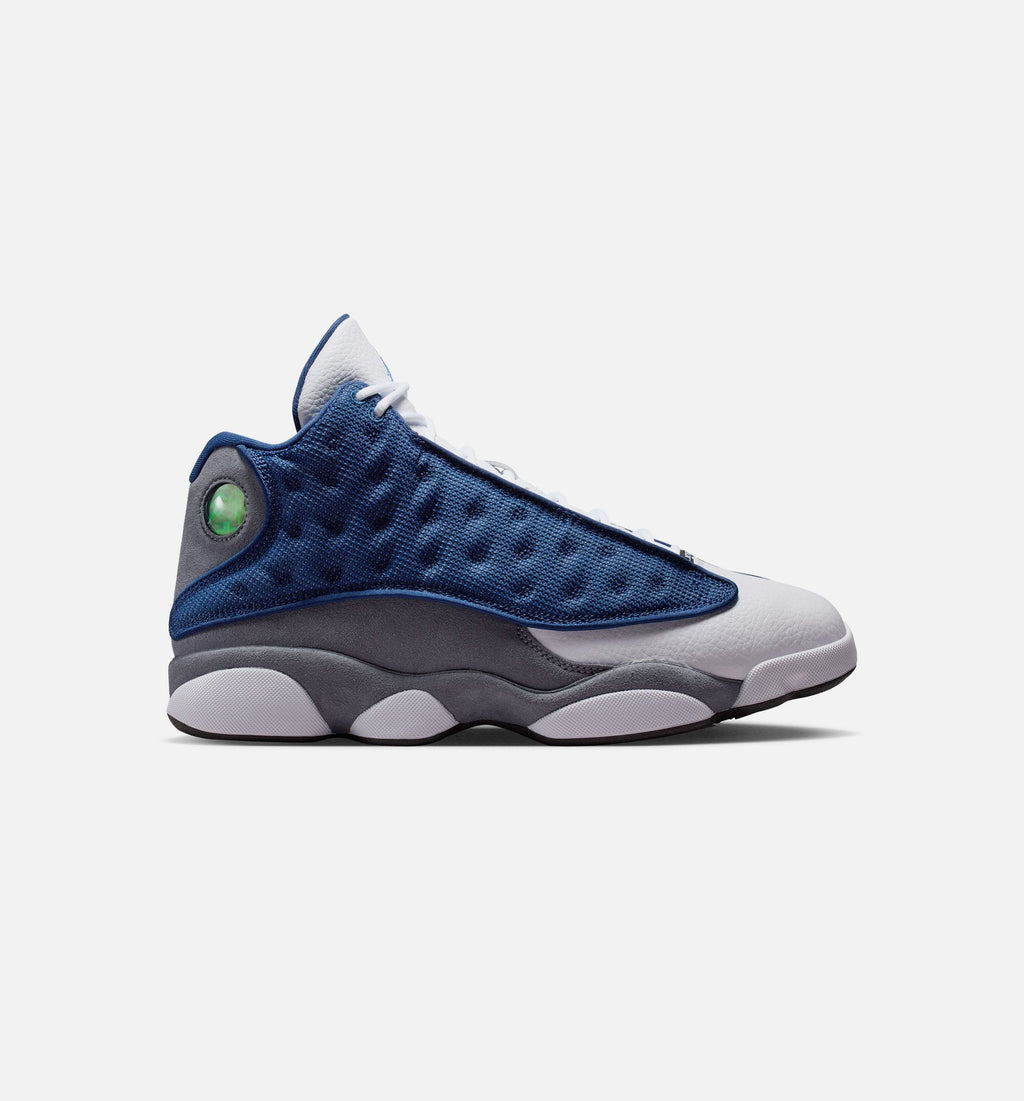 Air Jordan 13 Retro Navy & Flint Grey Men's Shoes - Navy/University Blue/Flint Grey/White