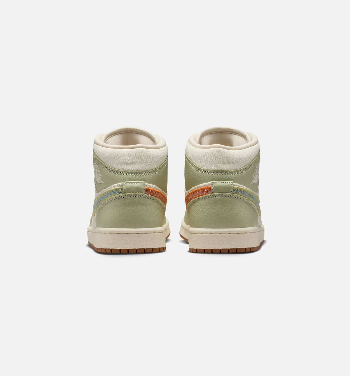 Air Jordan 1 Mid SE Women's Shoes - Olive Aura/Pearl White/Lawn