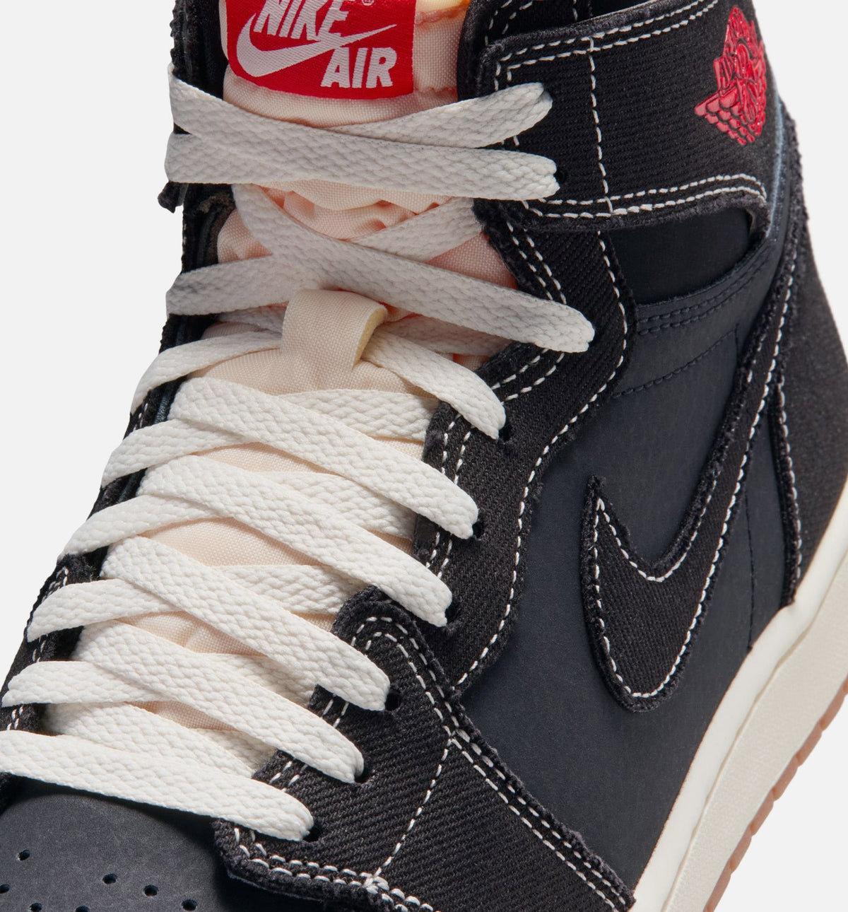 Air Jordan 1 Retro High OG Flight Club Men's Shoes - Black/University Red/Sail/Gum Medium Brown