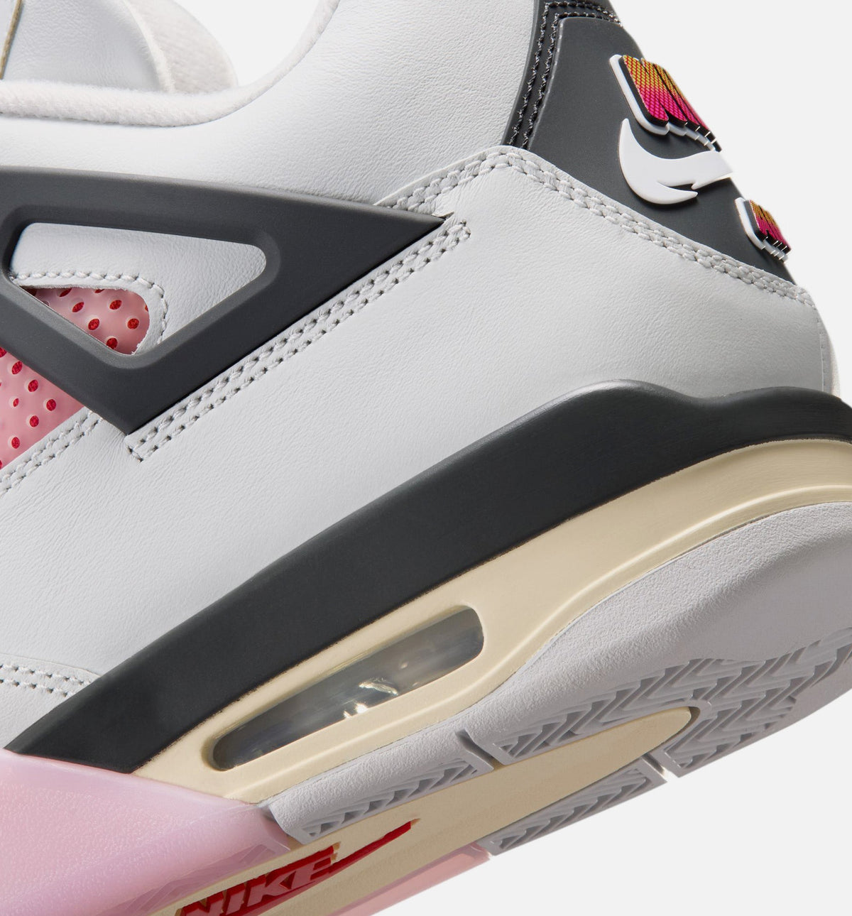 Air Jordan 4 Retro Comic Men's Shoes - Off-White/Fire Pink/Anthracite