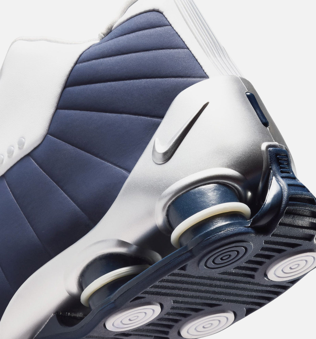 Shox BB4 Olympic Men's Shoes - White/Midnight Navy/Metallic Silver