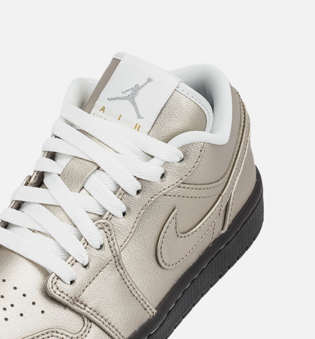 Air Jordan 1 Low SE Metallic Zinc Women's Shoes - Metallic Zinc/Summit White/Velvet Brown