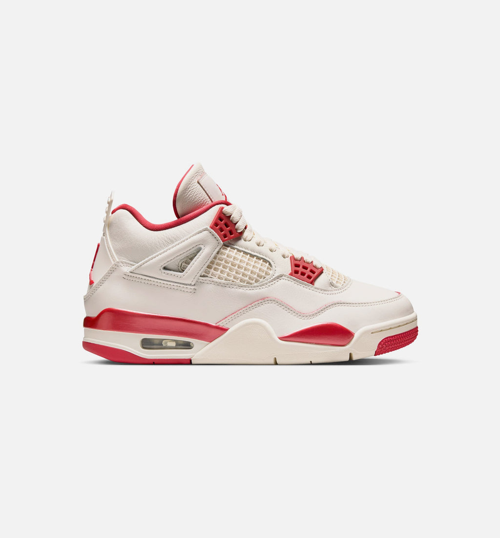 Air Jordan 4 Retro Valentine's Day Women's Shoes - Pale Ivory/Sierra Red/Tough Red