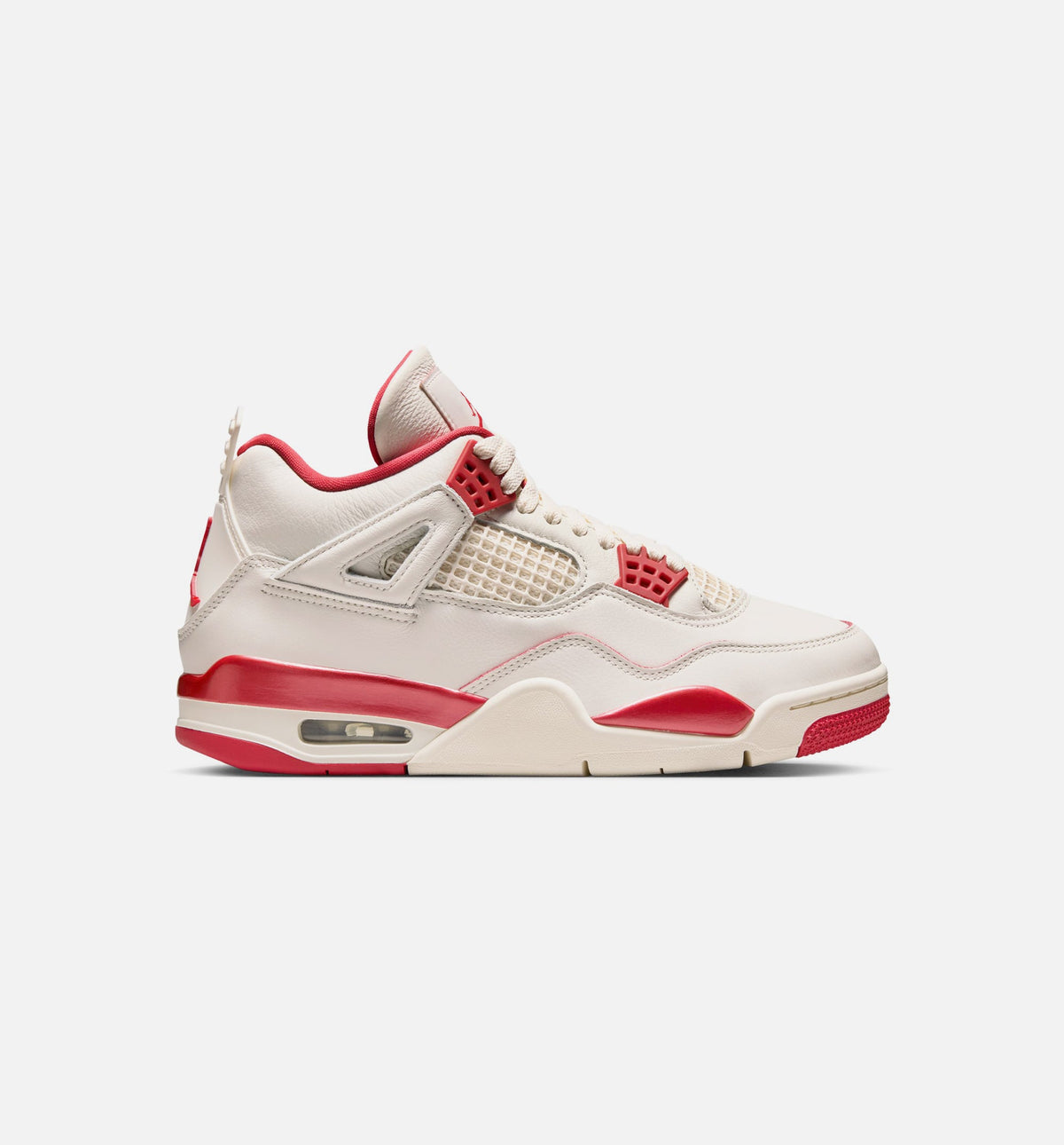 Air Jordan 4 Retro Valentine's Day Women's Shoes - Pale Ivory/Sierra Red/Tough Red