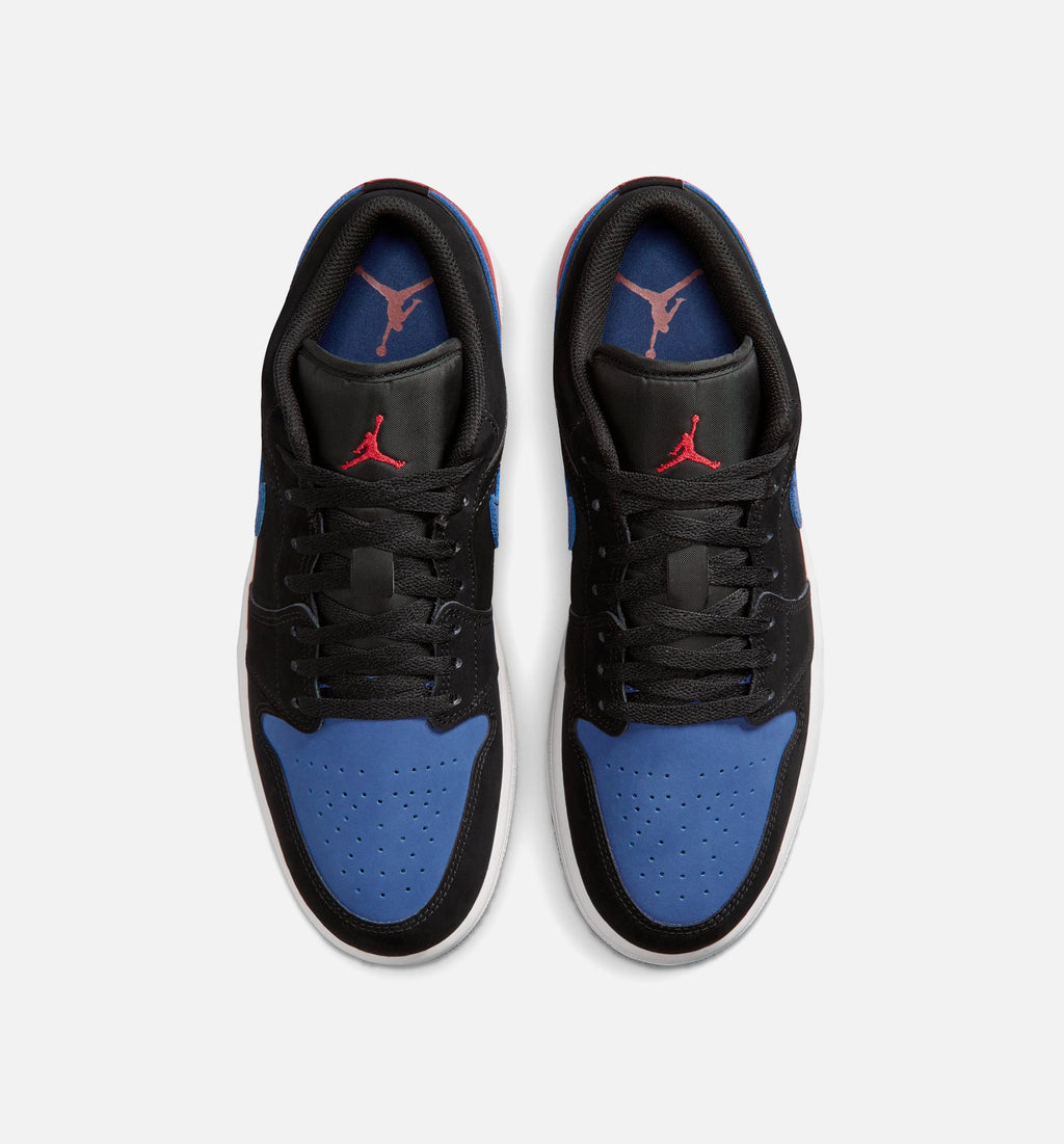 Air Jordan 1 Low Men's Shoes - Black/Summit White/True Blue/Varsity Red