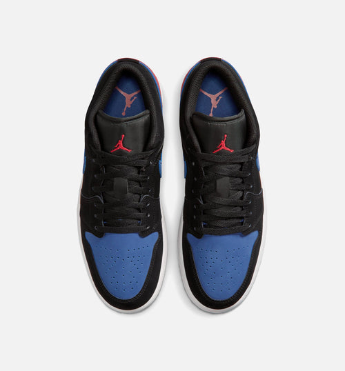 Air Jordan 1 Low Men's Shoes - Black/Summit White/True Blue/Varsity Red