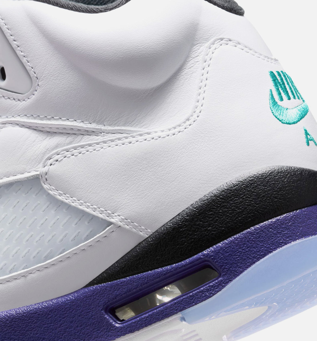 Air Jordan 5 Retro Grape Men's Shoes - White/New Emerald/Grape Ice/Black