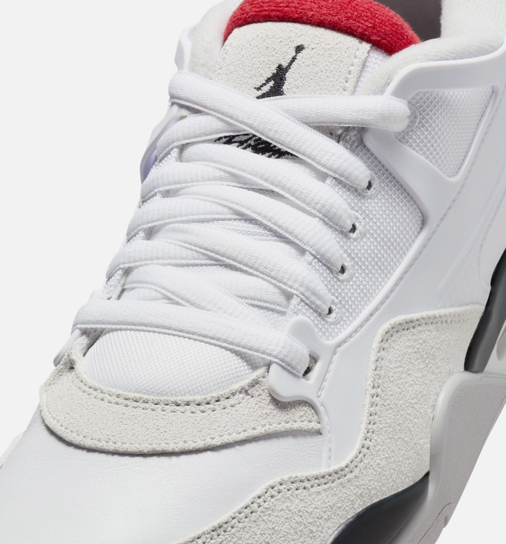 Air Jordan 4 RM Men's Shoes - White/Black/Neutral Grey/Varsity Red