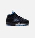 Air Jordan 5 Retro Black Carolina Infant & Toddler Shoes - Black/University Blue/White