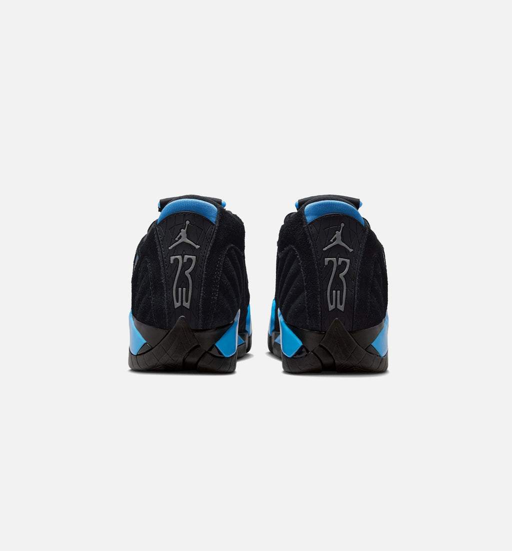 Air Jordan 14 Retro Black & University Blue Grade School Shoes - Black/White/University Blue