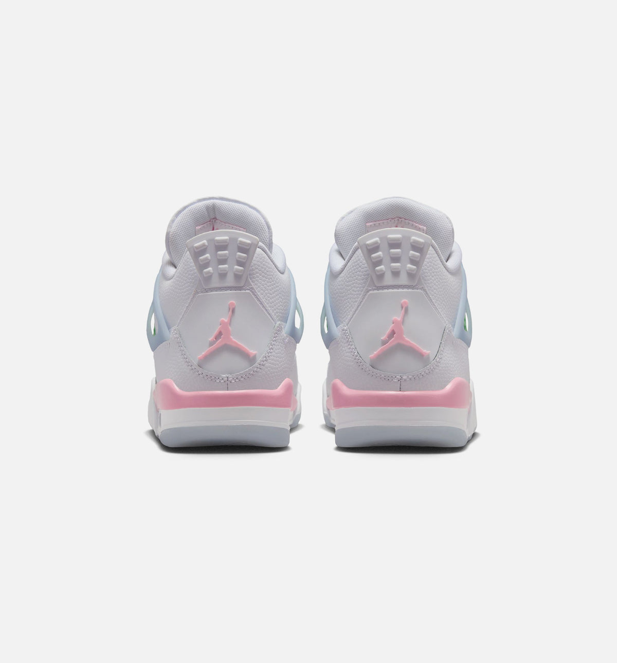 Air Jordan 4 Retro Medium Soft Pink Grade School Shoes - White/Medium Soft Pink/Half Blue