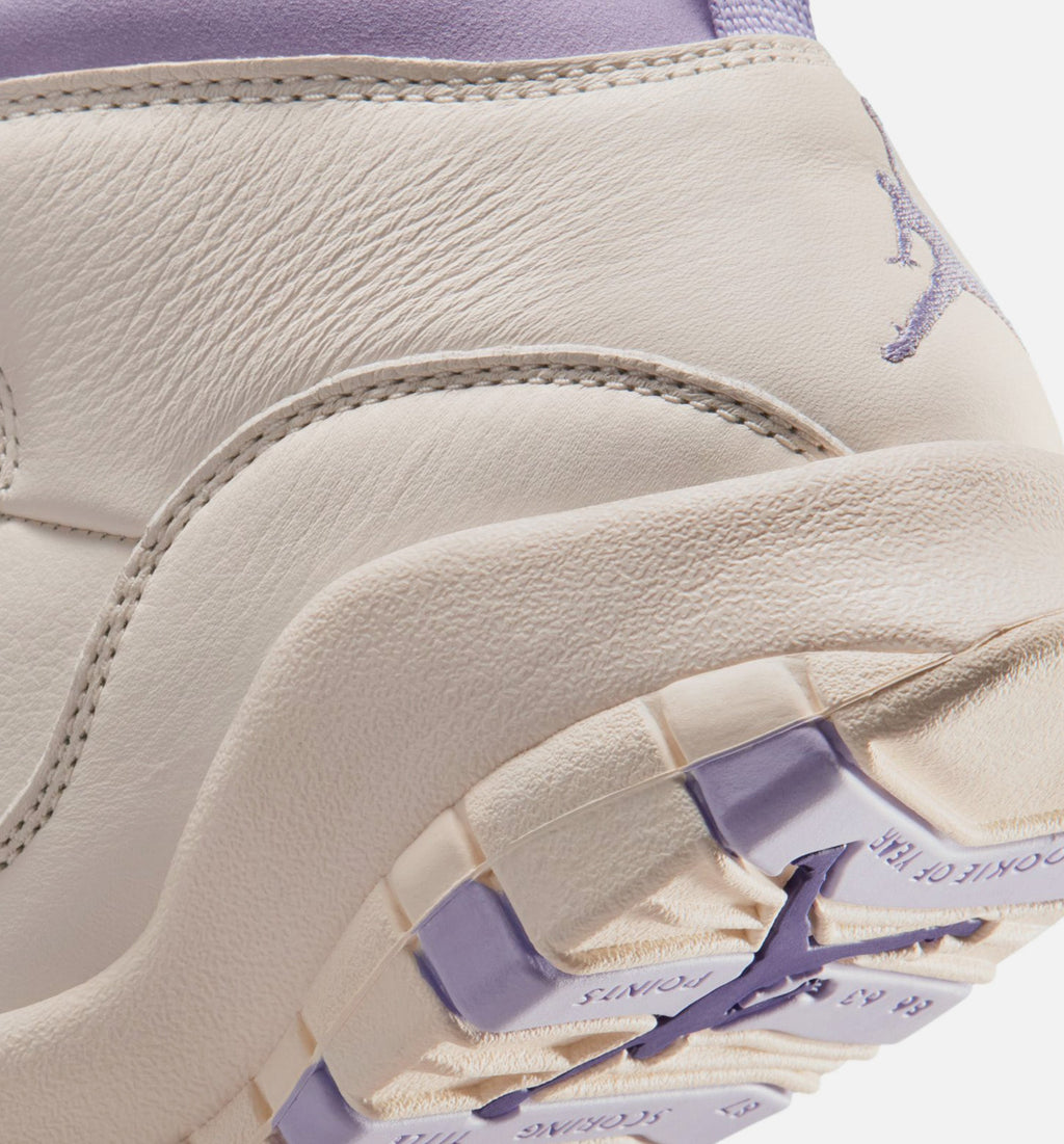 Air Jordan 10 Retro Hydrangeas Women's Shoes - Chalk/Hydrangeas/Wild Grape