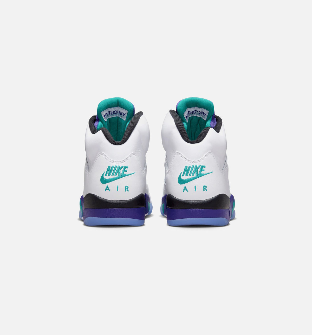 Air Jordan 5 Retro Grape Men's Shoes - White/New Emerald/Grape Ice/Black