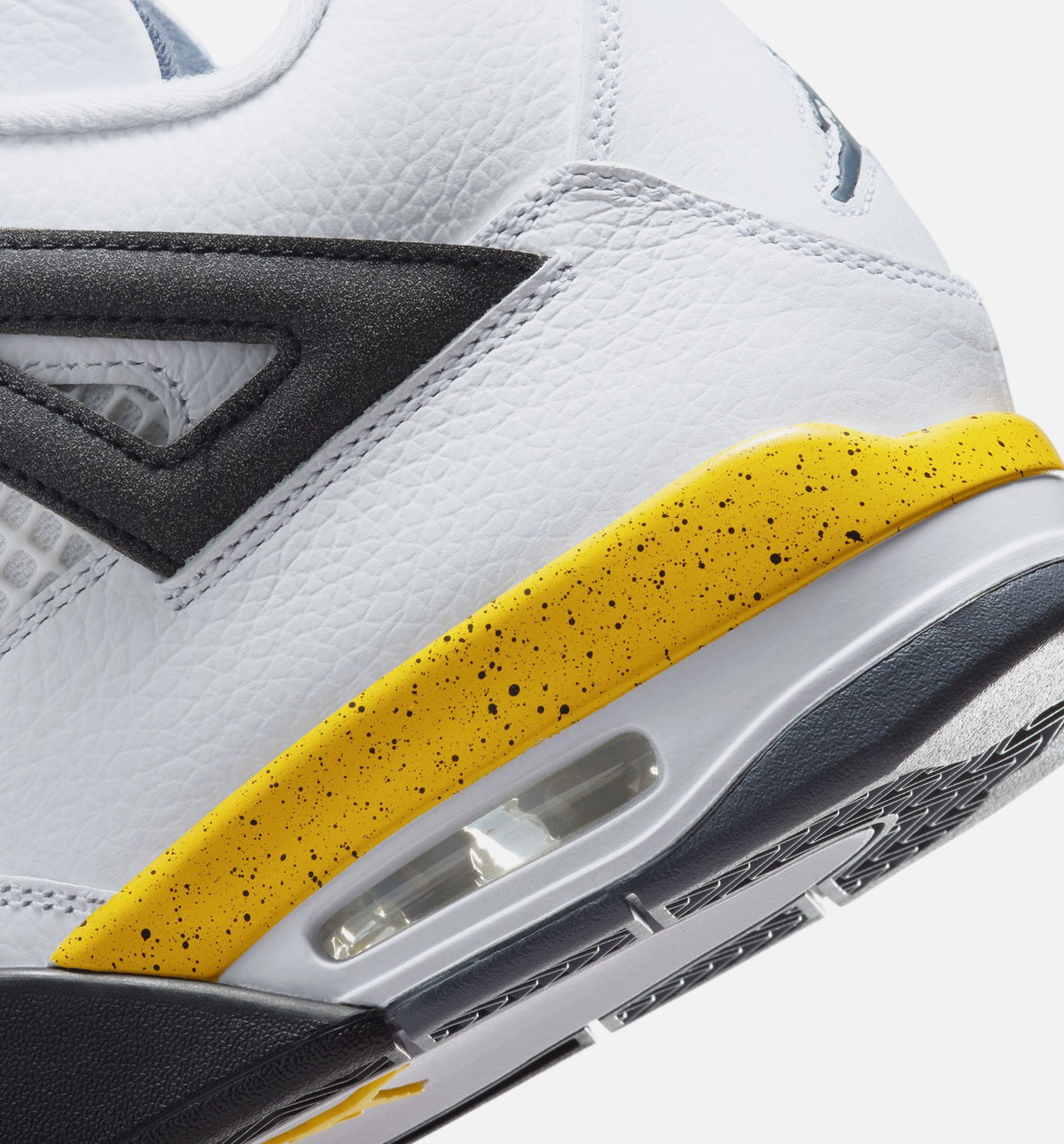 Air Jordan 4 Retro Rare Air Tour Yellow Men's Shoes - White/Dark Blue Grey/Black/Tour Yellow