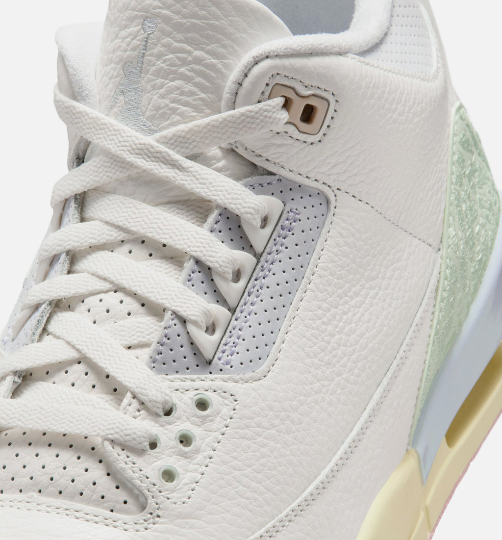 Air Jordan 3 Retro Sail & Jade Aura Men's Shoes - Sail/Jade Aura/Aura/Iced Carmine