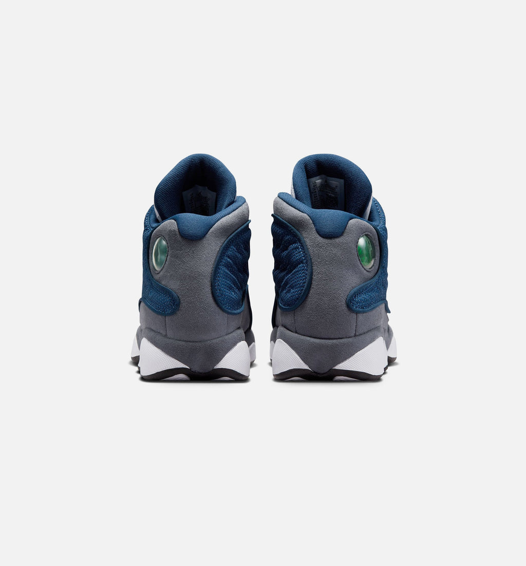 Air Jordan 13 Retro Navy and Flint Grey Grade School Shoes - Navy/University Blue/Flint Grey/White