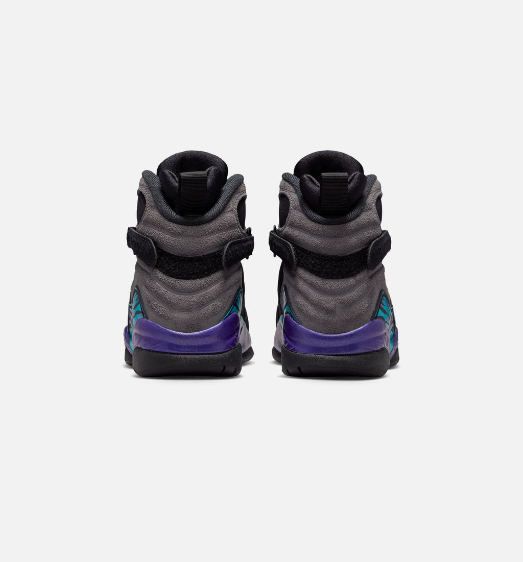 Air Jordan 8 Retro Aqua Grade School Shoes - Black/Multi-Color/Bright Concord