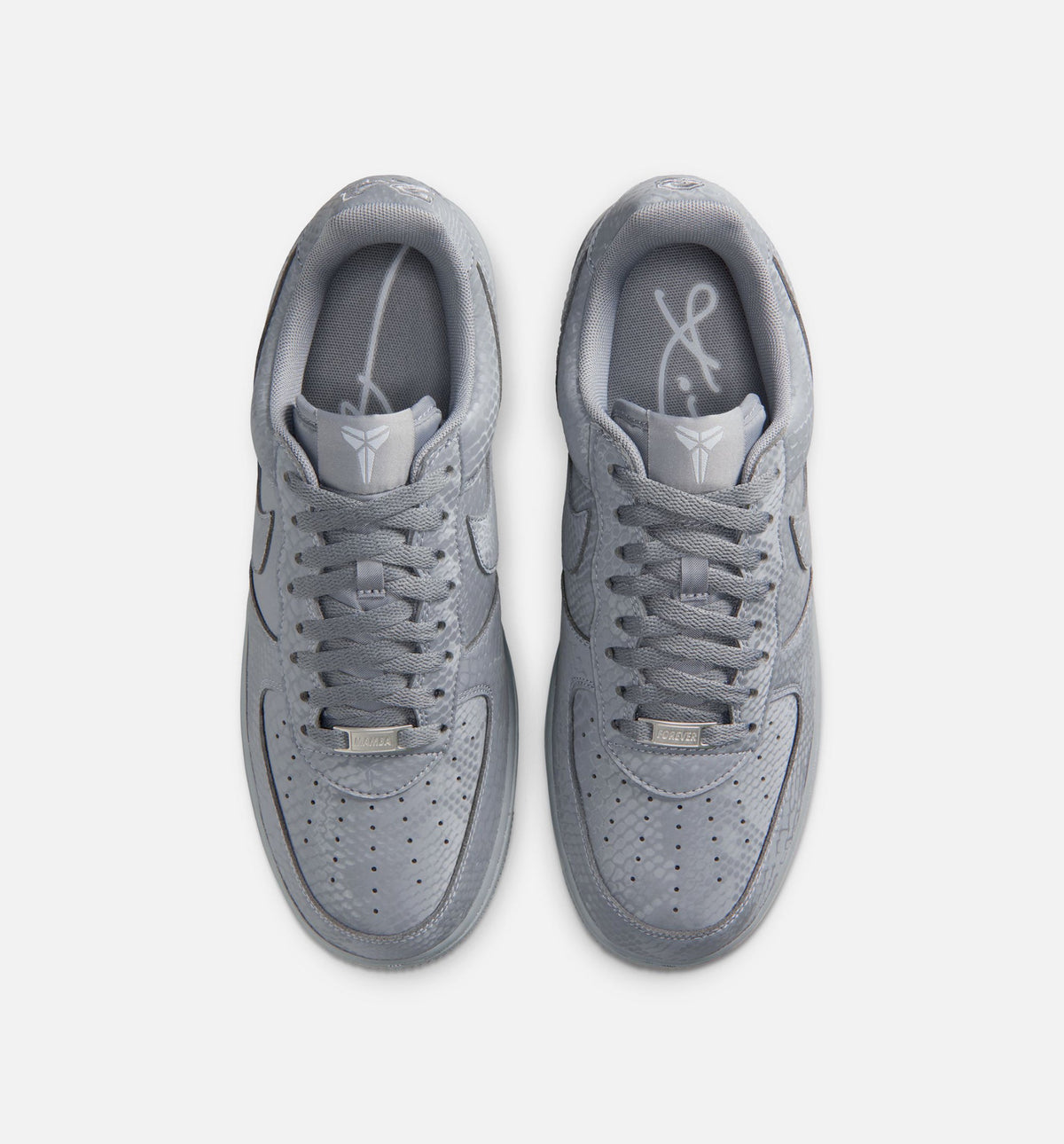 Kobe Air Force 1 Low Cool Grey Men's Shoes - Cool Grey/Wolf Grey