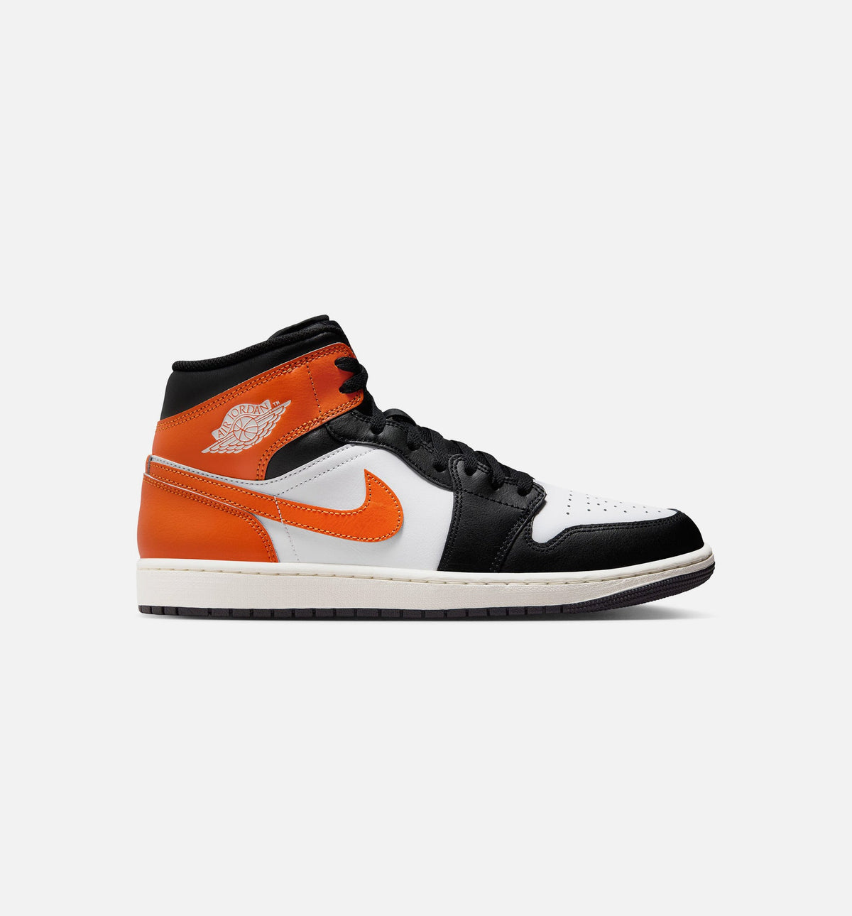 Air Jordan 1 Mid Men's Shoes - Starfish/White/Sail/Black