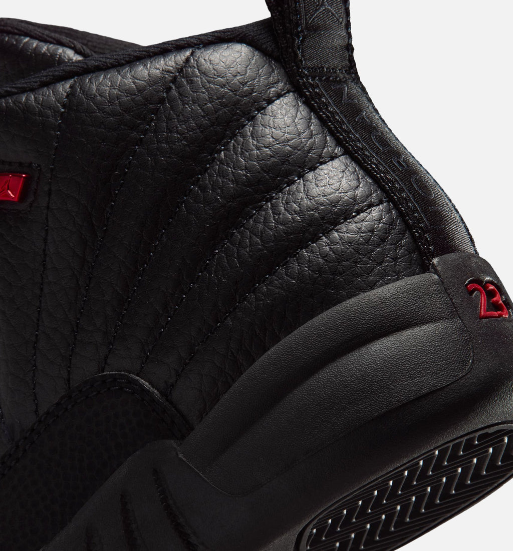 Air Jordan 12 Retro Bloodline Preschool Shoes - Black/Varsity Red