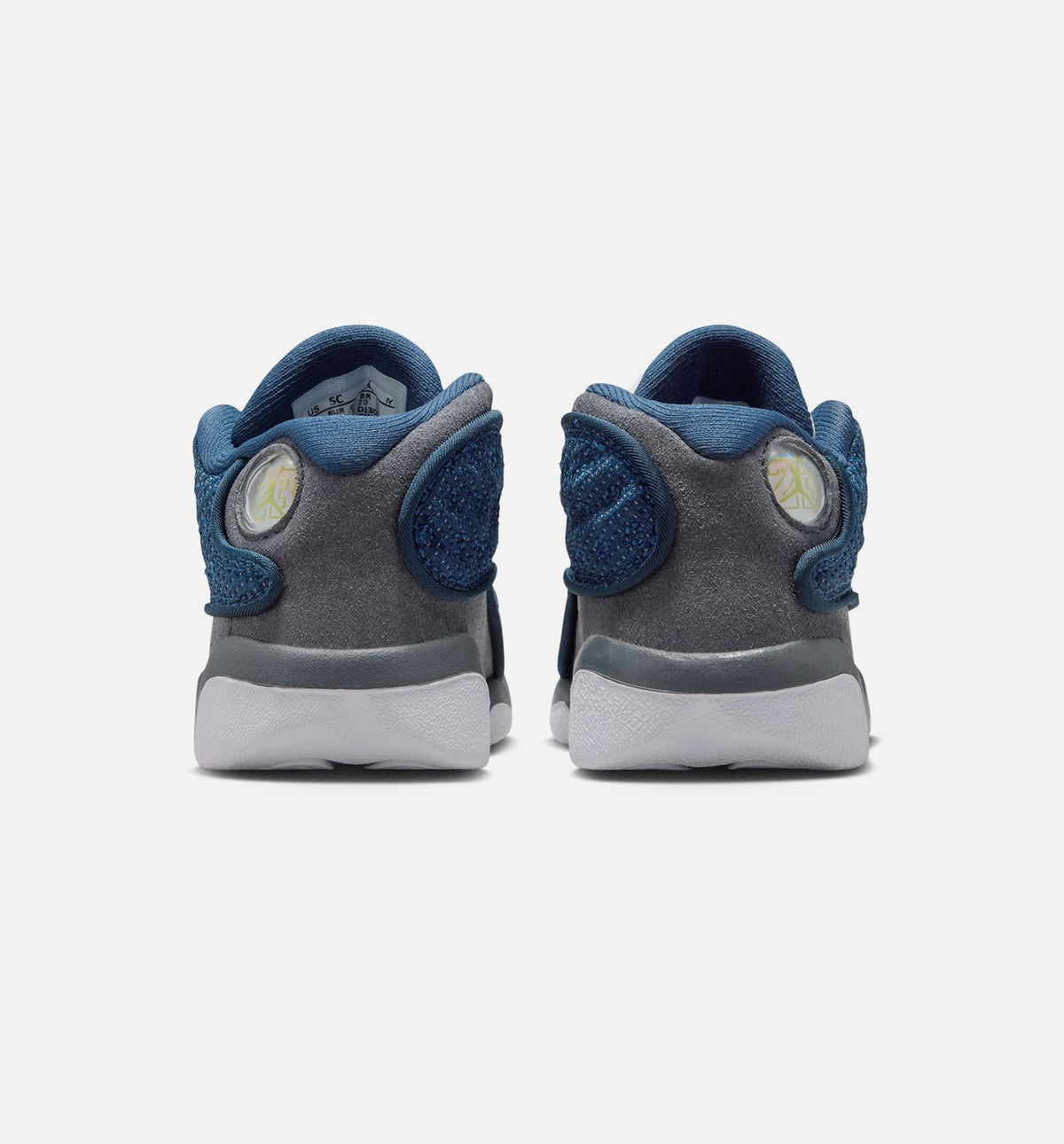 Air Jordan 13 Retro Navy and Flint Grey Infant & Toddler Shoes - Navy/University Blue/Flint Grey/White