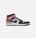 Air Jordan 1 Mid Men's Shoes - White/Rust Pink/Black
