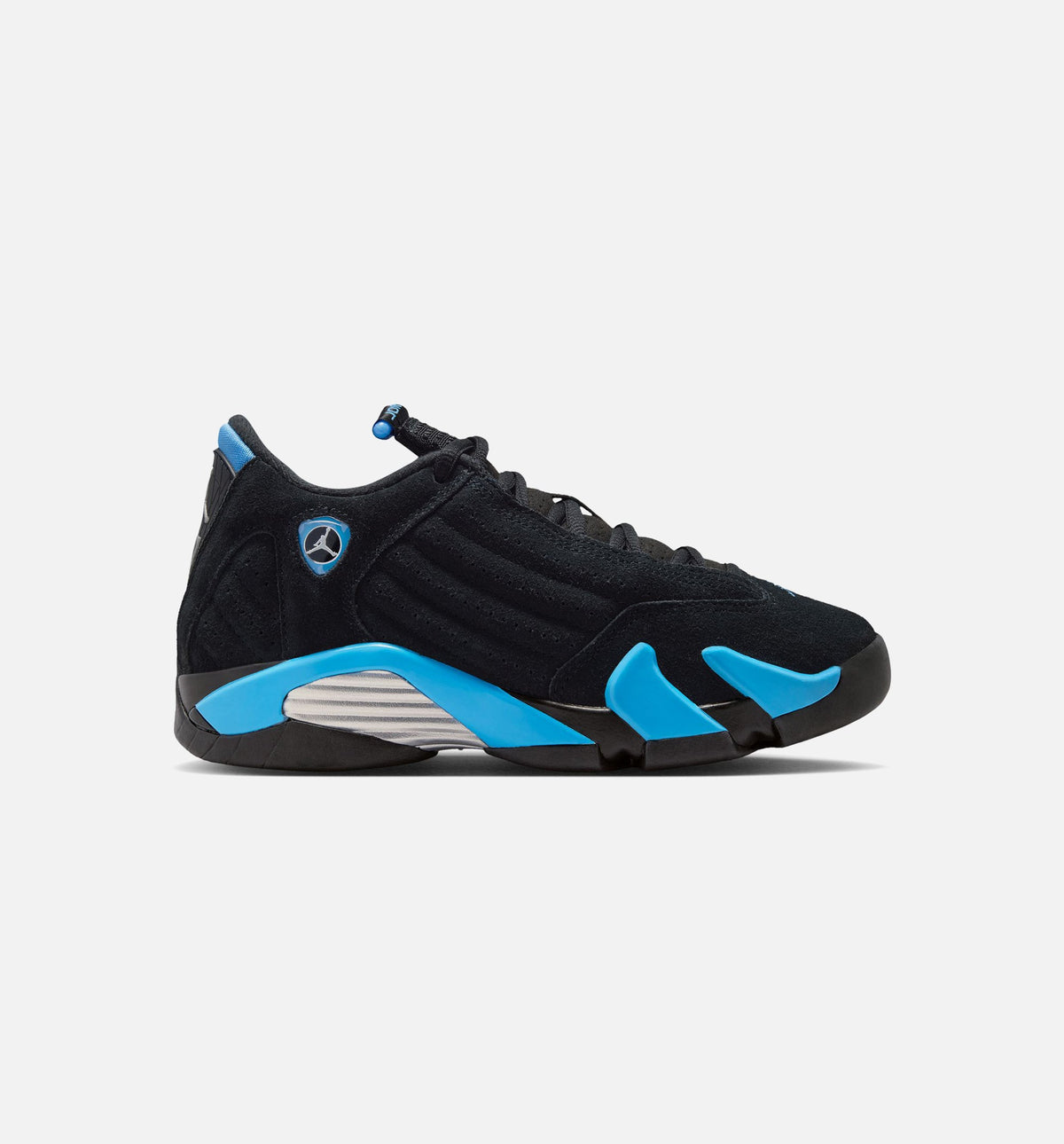 Air Jordan 14 Retro Black & University Blue Grade School Shoes - Black/White/University Blue