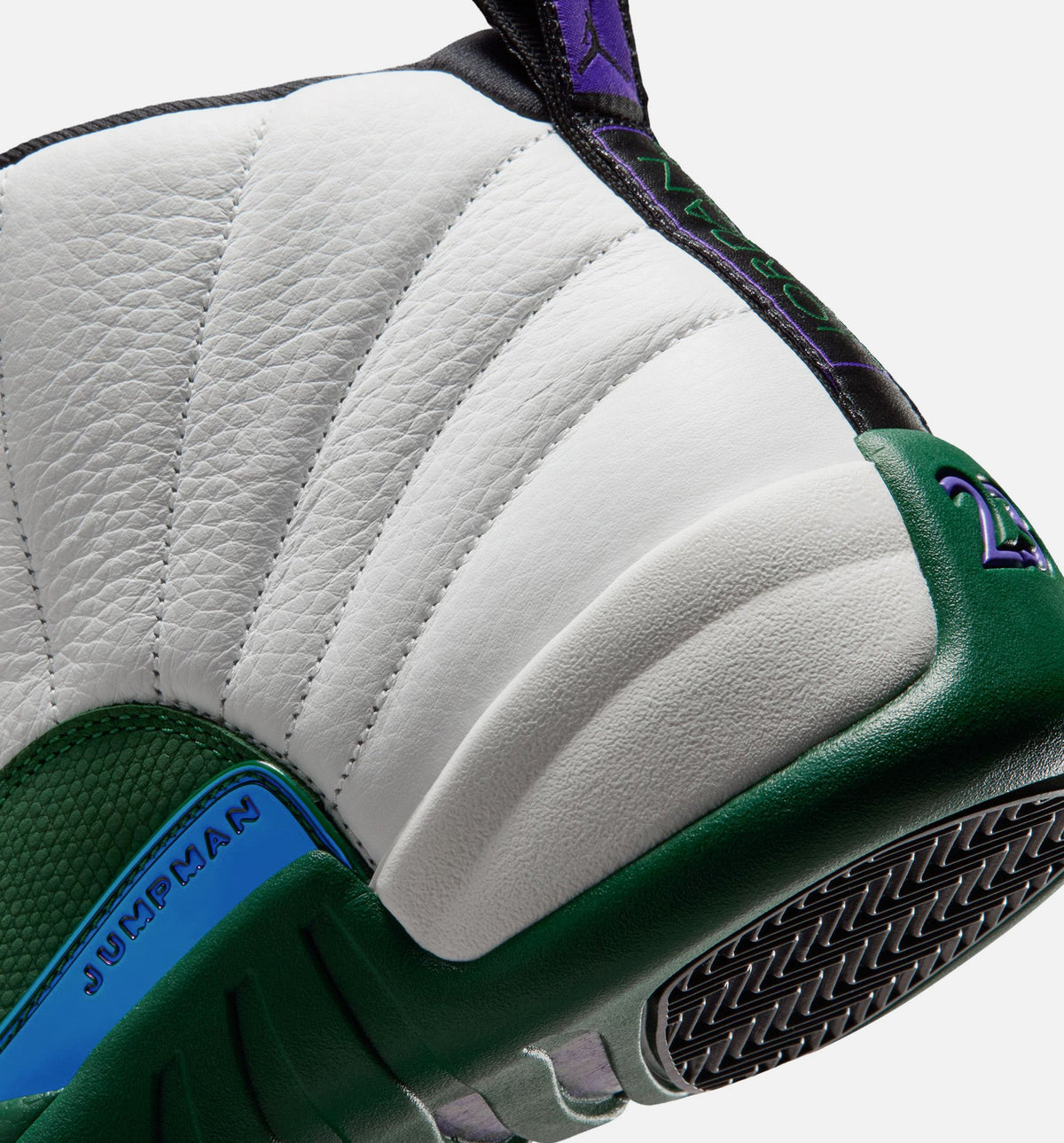 Air Jordan 12 Retro Idols Become Rivals Men's Shoes - Summit White/Gorge Green/Fierce Purple