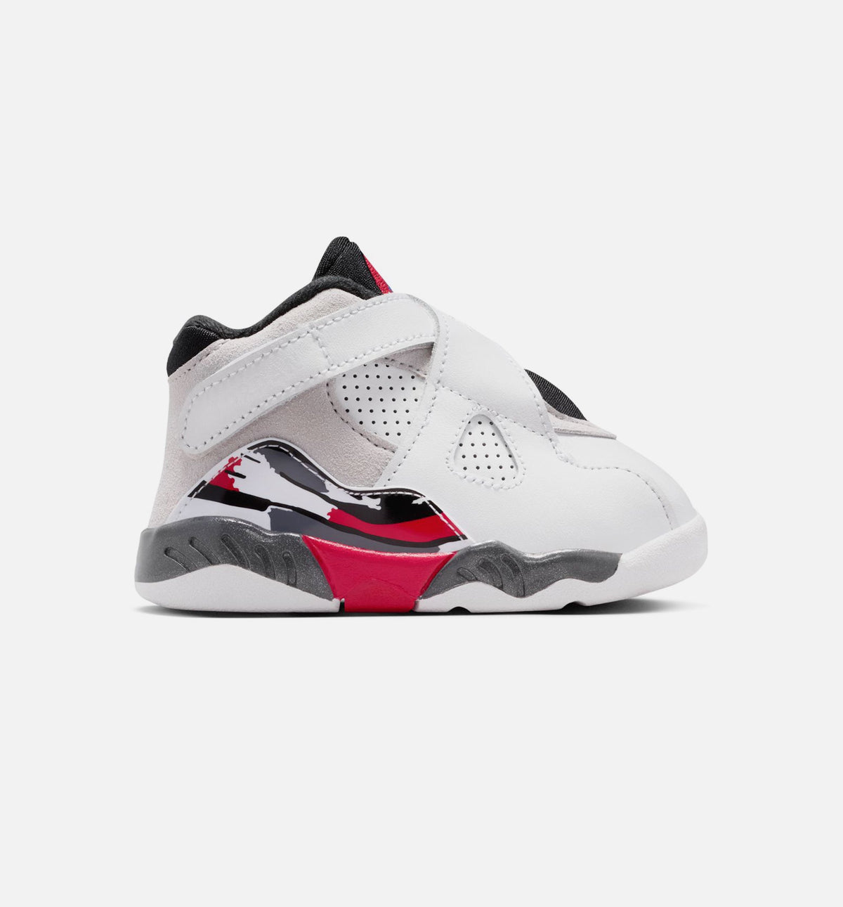 Air Jordan 8 Retro White and True Red Infant & Toddler Shoes - White/Black/True Red