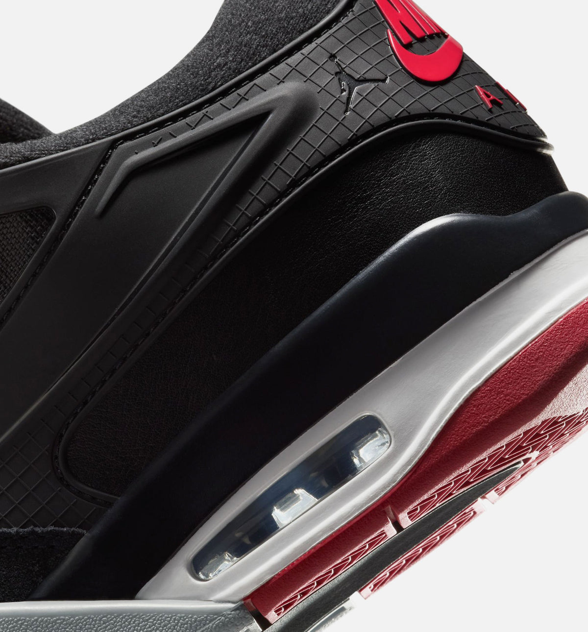 Air Jordan 4 RM Men's Shoes - Black/Wolf Grey/White/Varsity Red