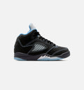 Air Jordan 5 Retro Black Carolina Preschool Shoes - Black/University Blue/White