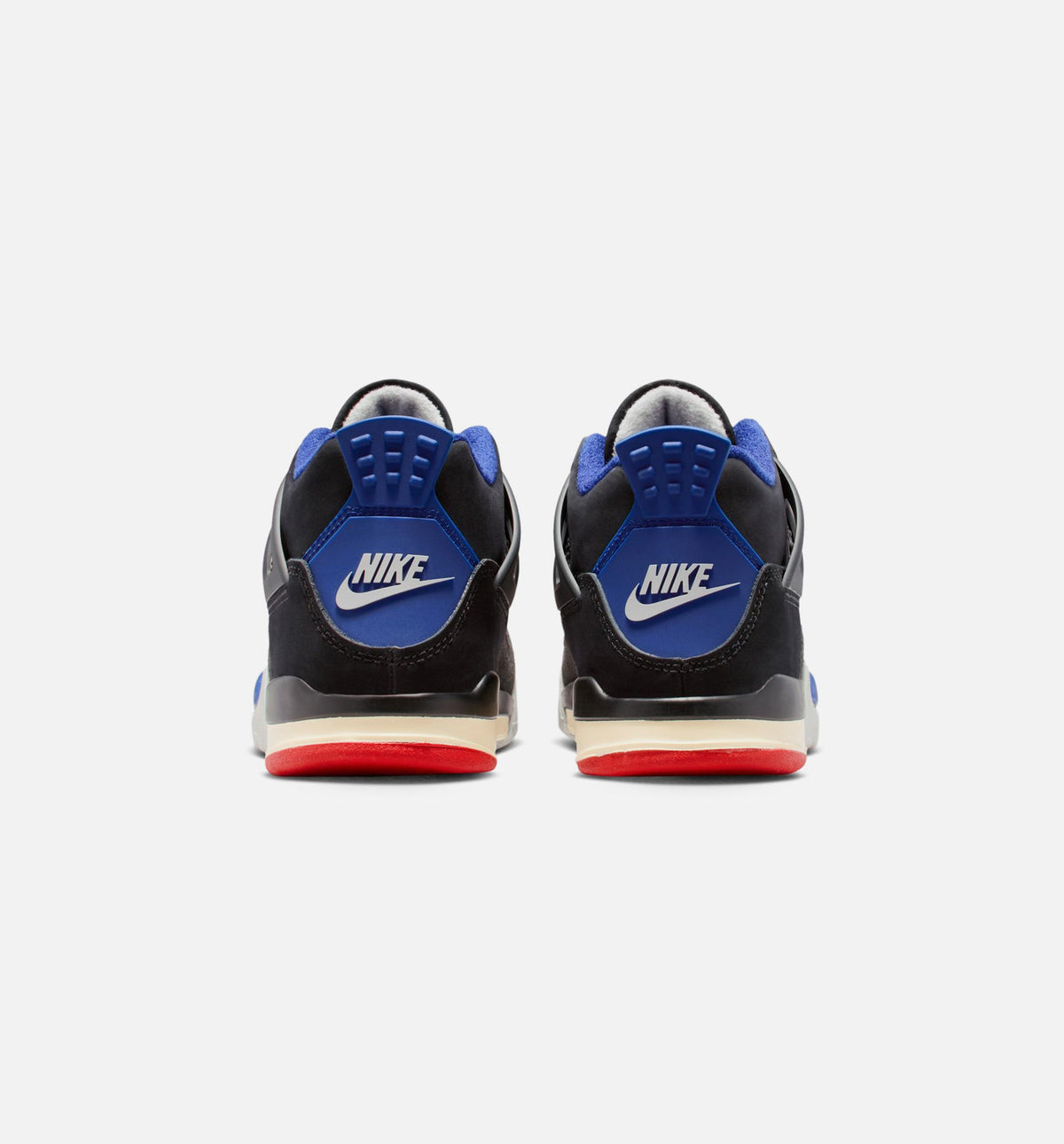 Air Jordan 4 Retro Rare Air Preschool Shoes - Black/Fire Red/Deep Royal Blue