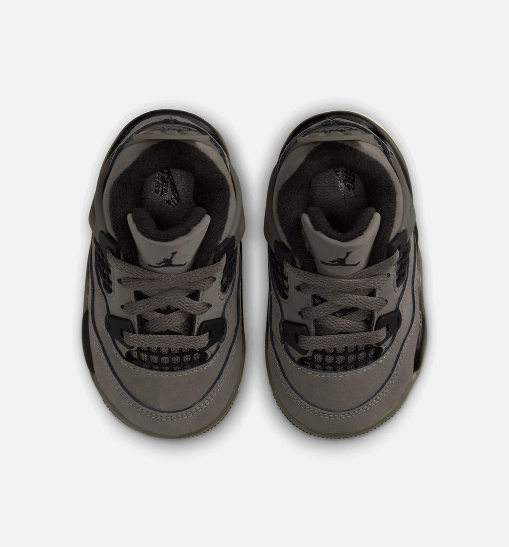 Air Jordan 4 Retro Cave Stone Infant Toddler Shoes - Cave Stone/Black/Moon Particle
