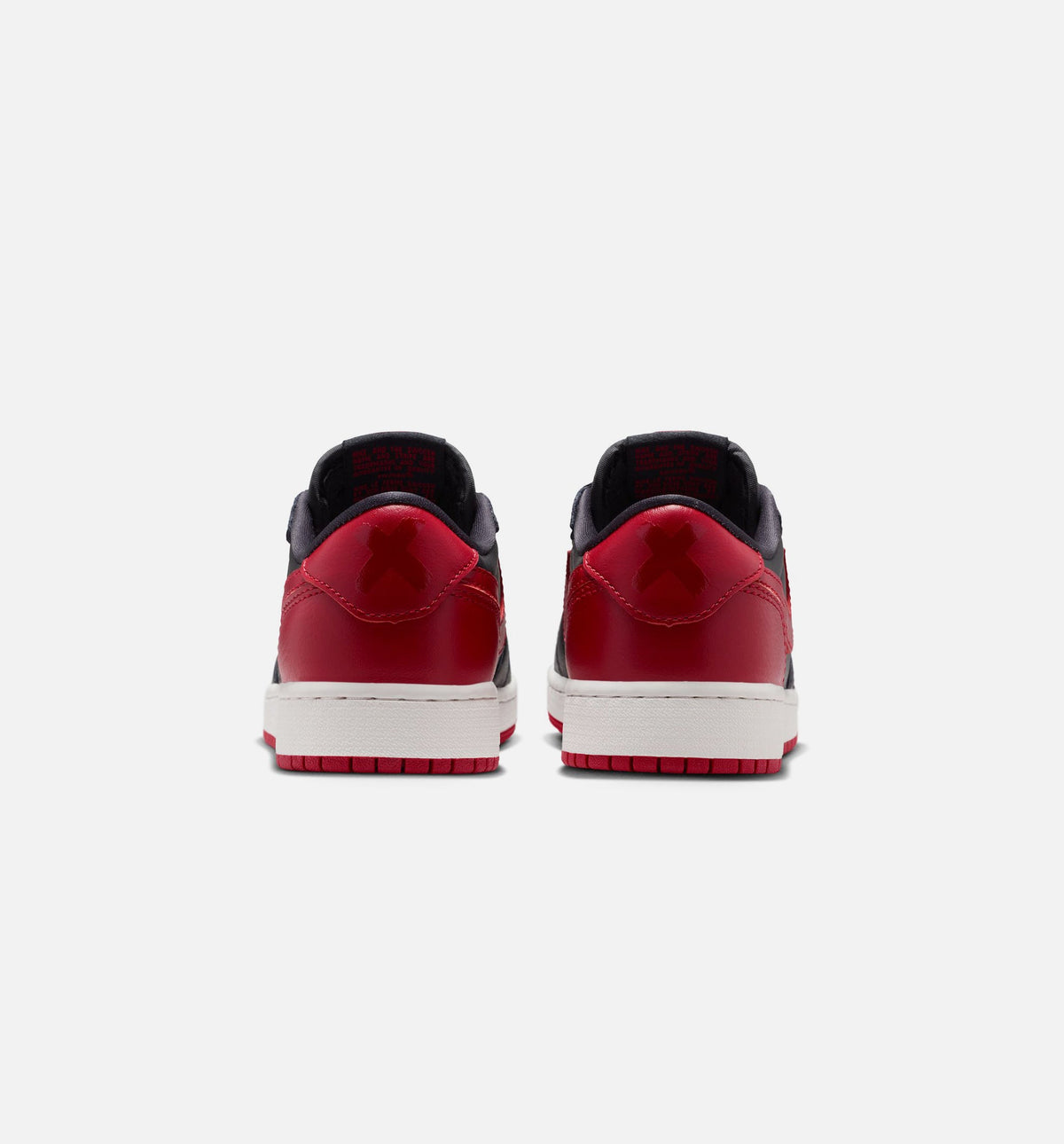 Air Jordan 1 Retro Low OG Banned Grade School Shoes - Black/Black/Varsity Red/Summit White