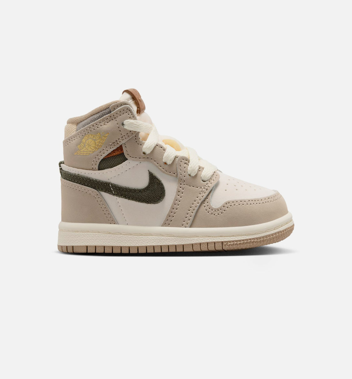 Air Jordan 1 Retro High OG Khaki Infant & Toddler Shoes - Khaki/Sail/Coconut Milk/Cargo Khaki