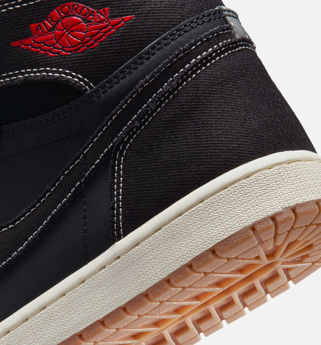 Air Jordan 1 Retro High OG Flight Club Men's Shoes - Black/University Red/Sail/Gum Medium Brown