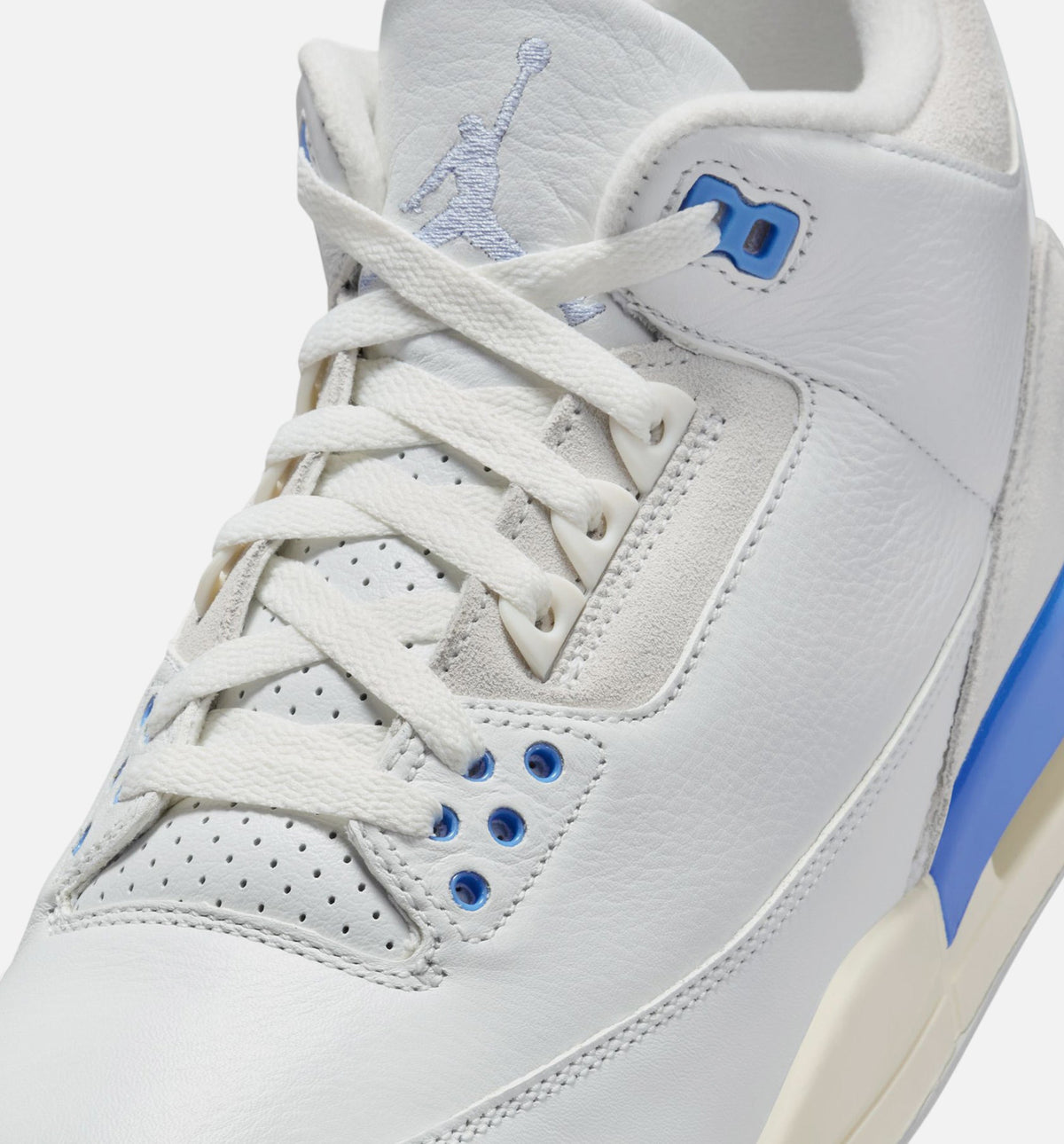 Air Jordan 3 Retro Lucky Shorts Men's Shoes - Summit White/Hydrogen Blue/Legend Blue