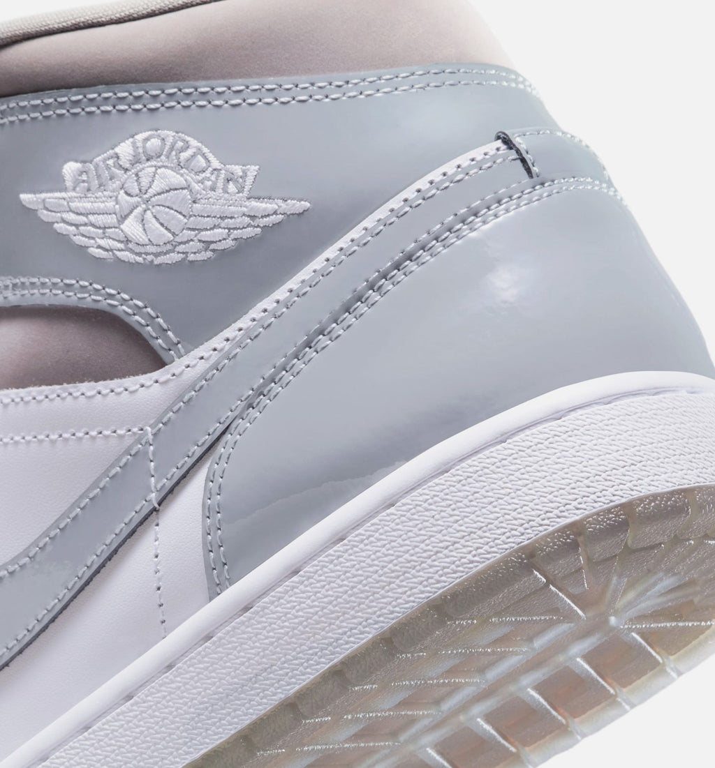 Air Jordan 1 Mid SE Cool Grey Men's Shoes - Cool Grey/Medium Grey