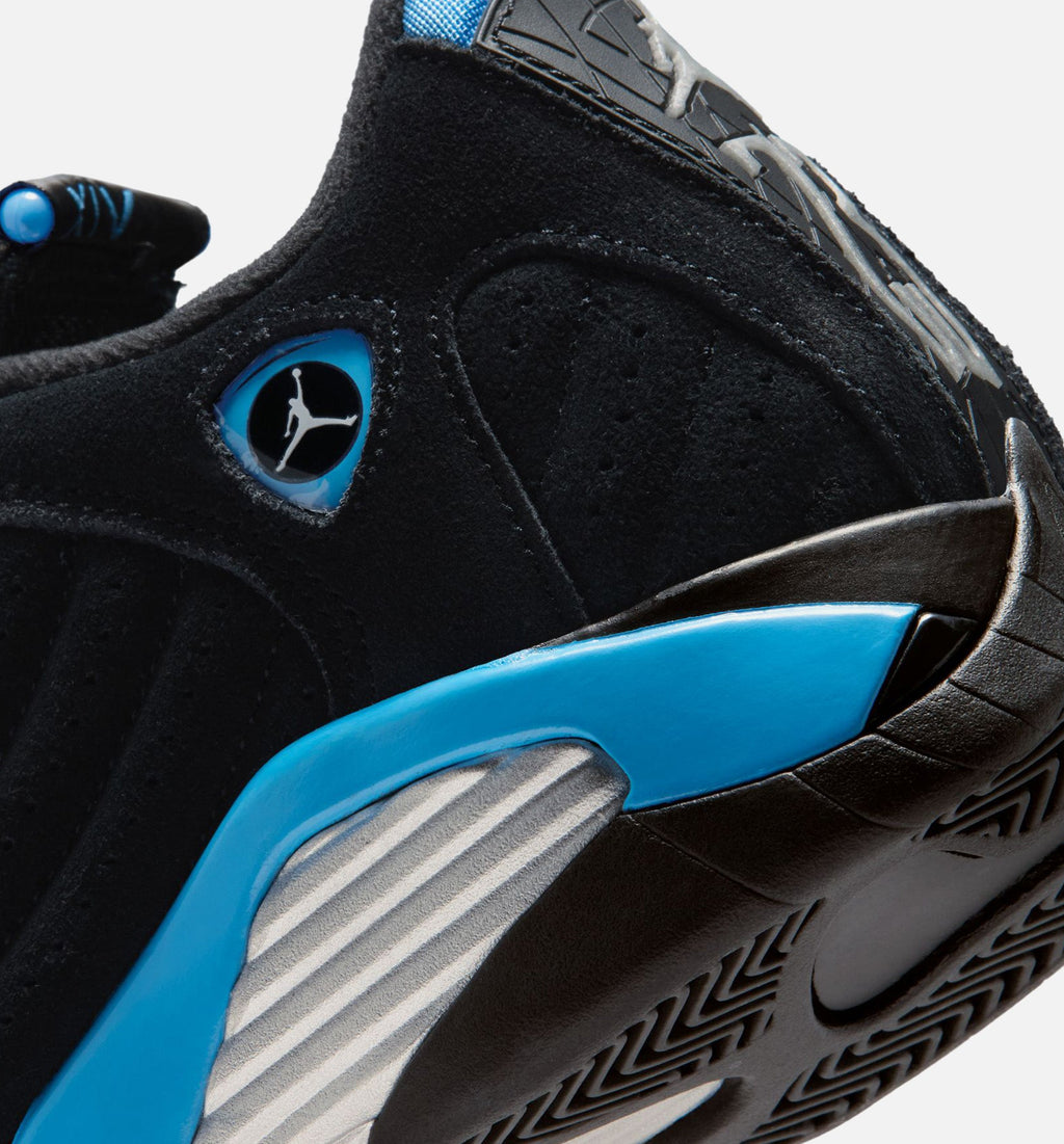 Air Jordan 14 Retro Black & University Blue Grade School Shoes - Black/White/University Blue