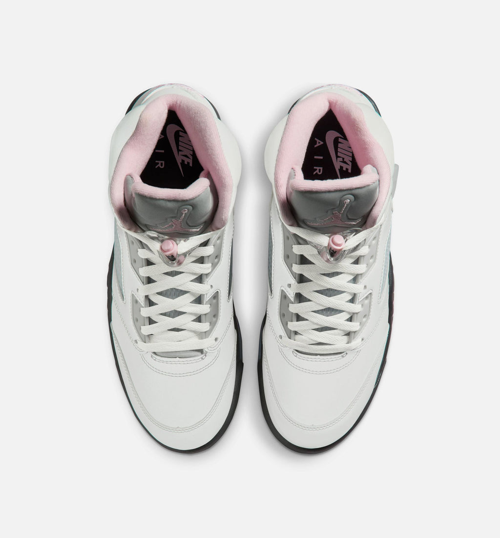 Air Jordan 5 Retro Medium Soft Pink Men's Shoes - White/Medium Soft Pink/Black