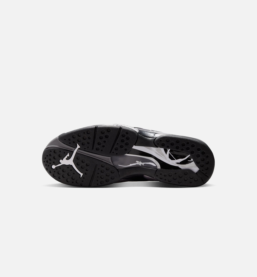 Air Jordan 8 Retro Chrome Men's Shoes - Black/White/Light Graphite