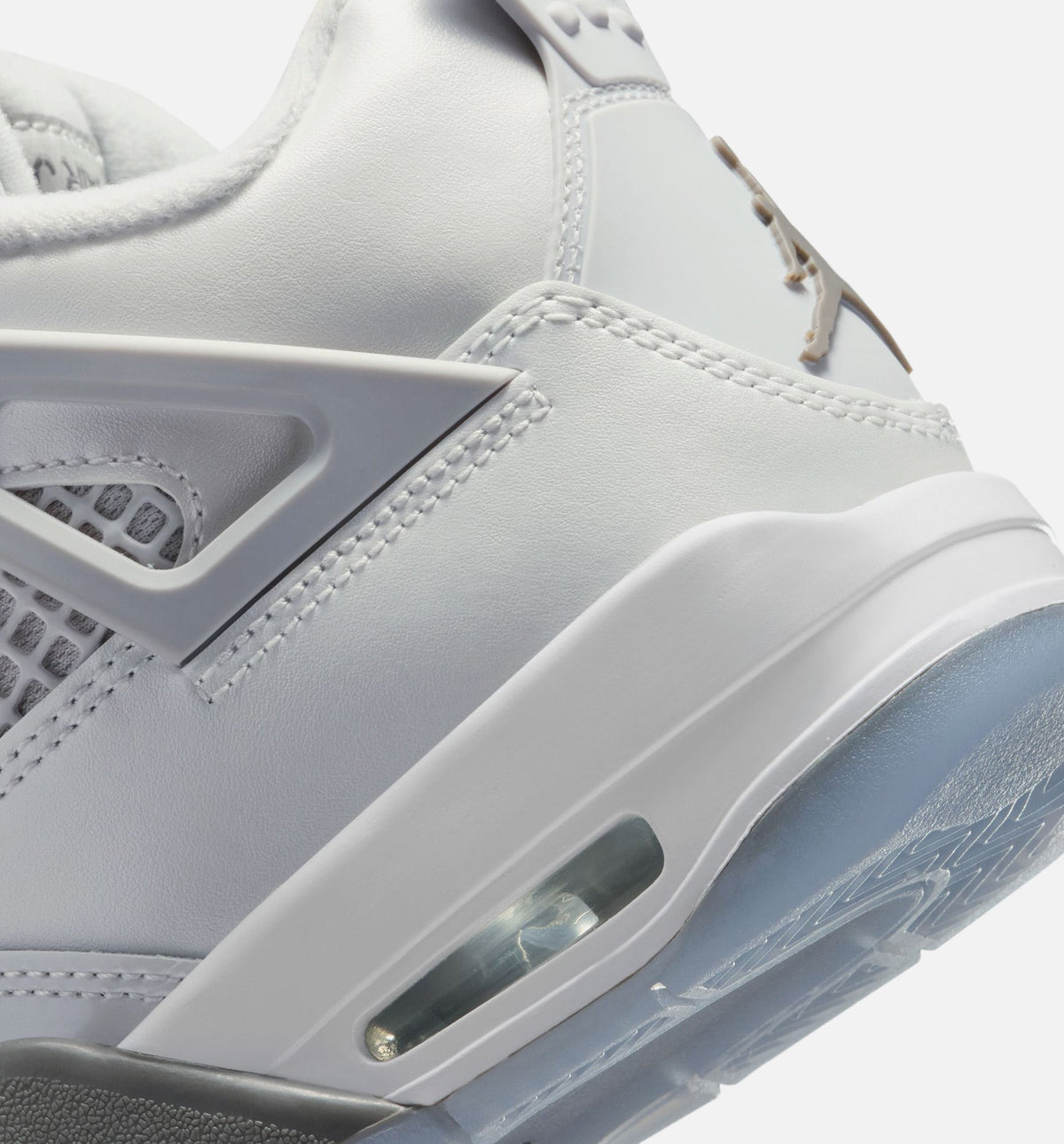 Air Jordan 4 Retro Blue Chill Grade School Shoes - Photon Dust/Blue Chill