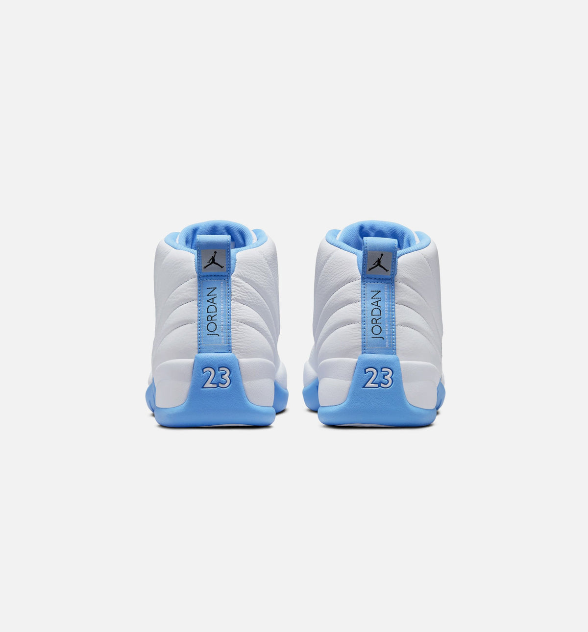 Air Jordan 12 Retro White and University Blue Men's Shoes - White/University Blue/Metallic Silver