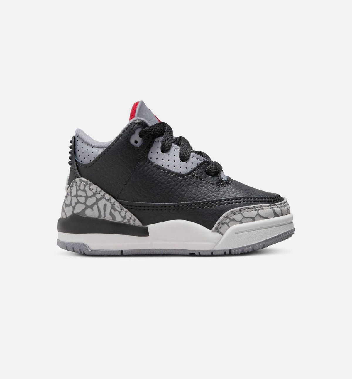 Air Jordan 3 Retro Black Cement Infant & Toddler Shoes - Black/Fire Red/Cement Grey/Summit White