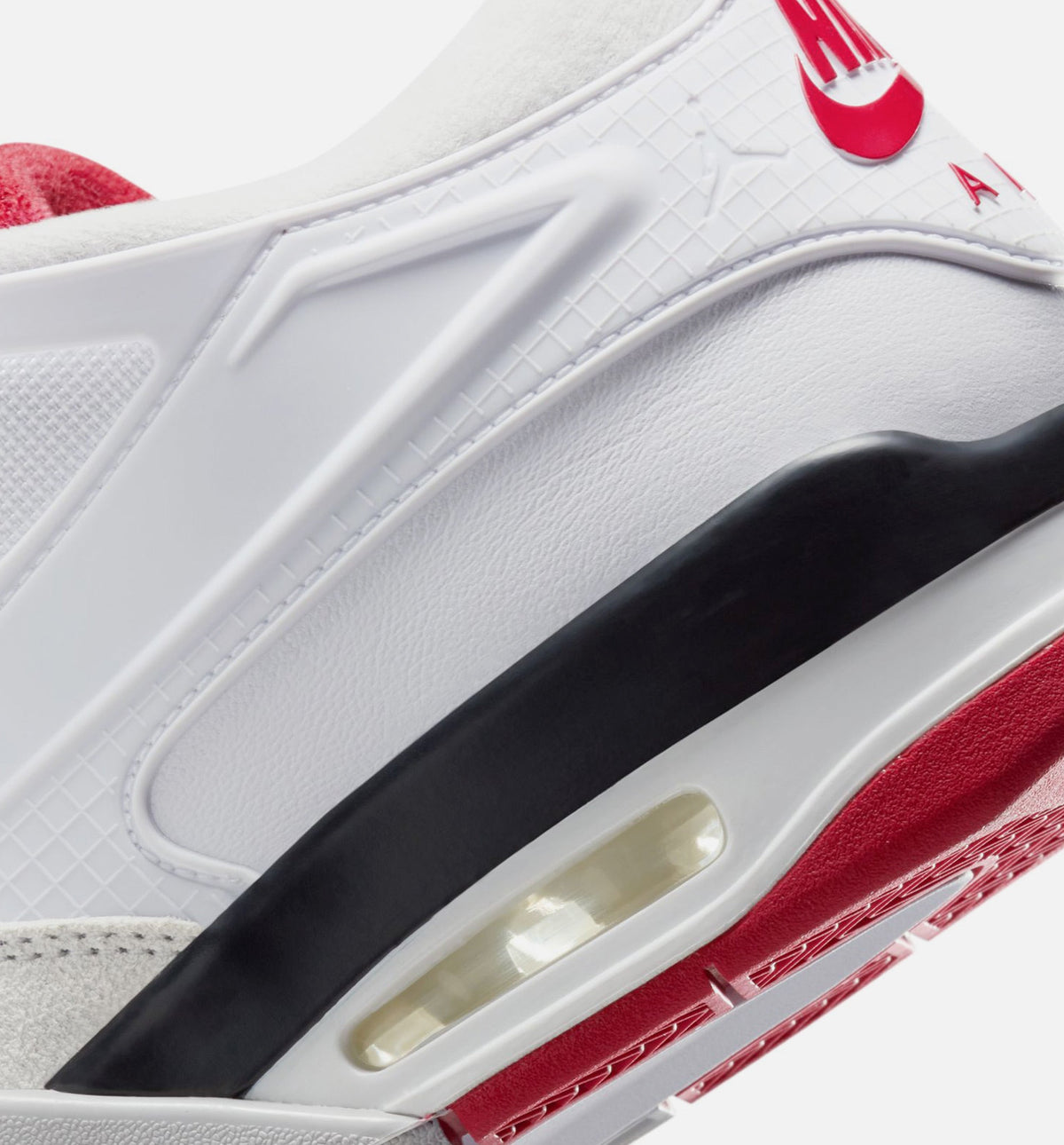 Air Jordan 4 RM Men's Shoes - White/Black/Neutral Grey/Varsity Red