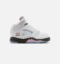 Air Jordan 5 Retro Medium Soft Pink Infant & Toddler Shoes - White/Black/Medium Soft Pink