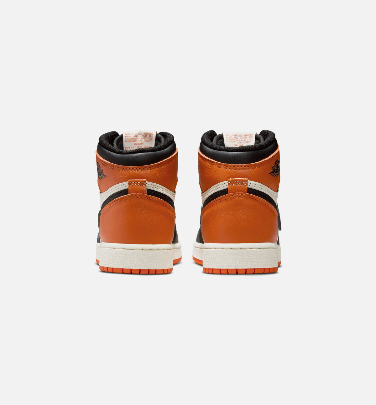 Air Jordan 1 Retro High OG Shattered Backboard Grade School Shoes - Black/Black/Sail/Starfish