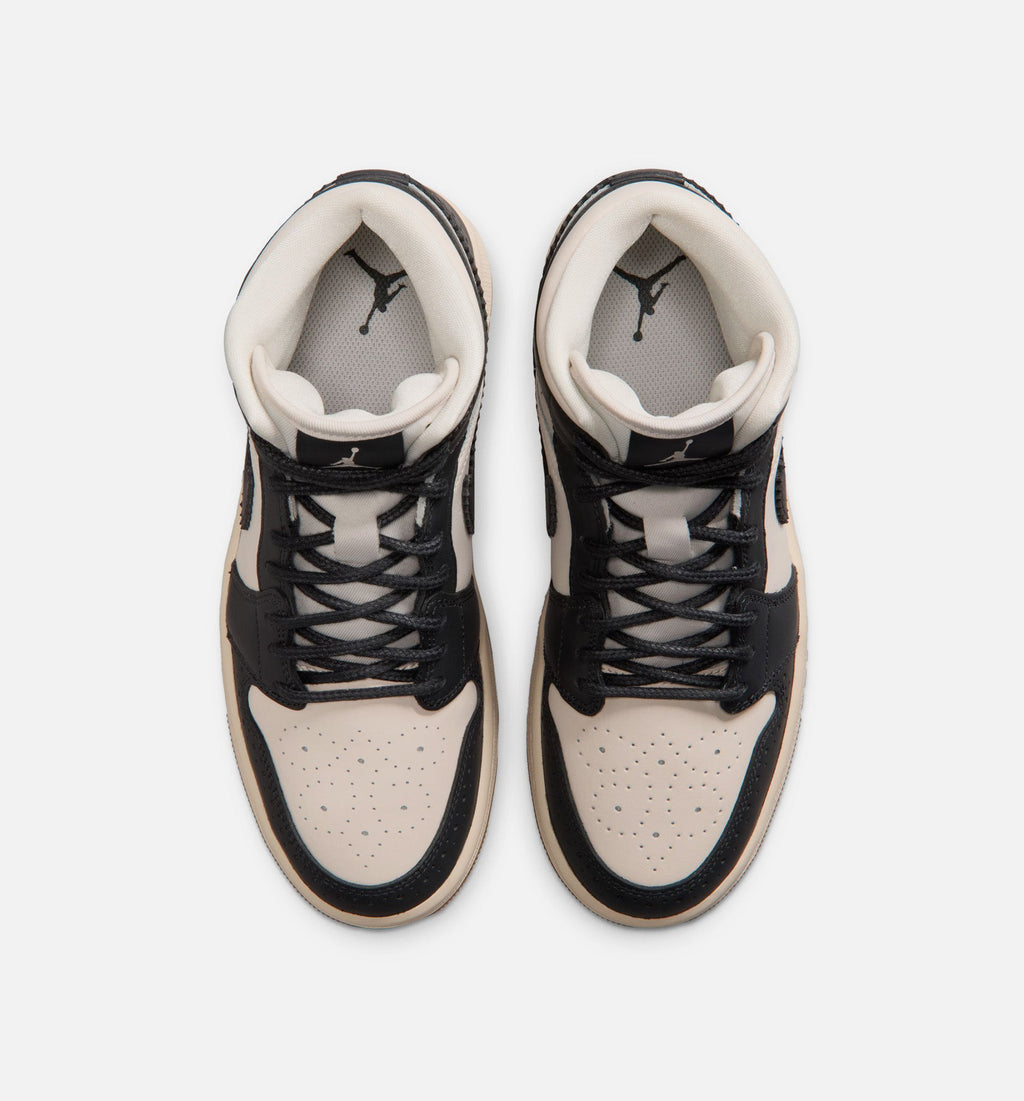 Air Jordan 1 Mid SE Women's Shoes - Off-Noir/Chalk/Pearl White