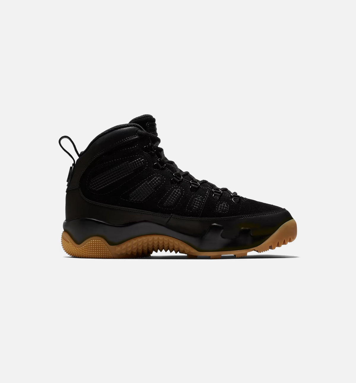 Air Jordan 9 Retro Men's Lifestyle Boots - Black/Black/Gum Light Brown